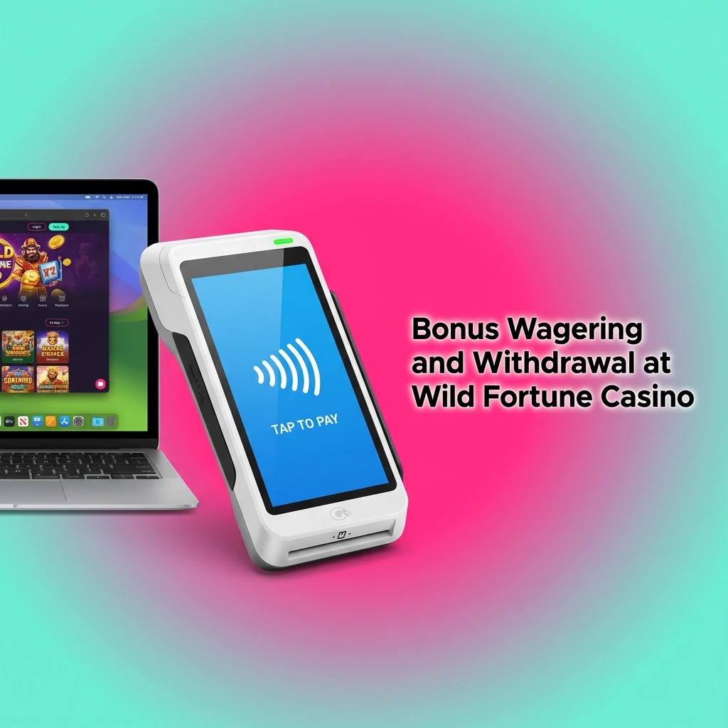 Bonus wagering and withdrawal process at Wild Fortune Casino showing account rules, requirements, and expiry terms