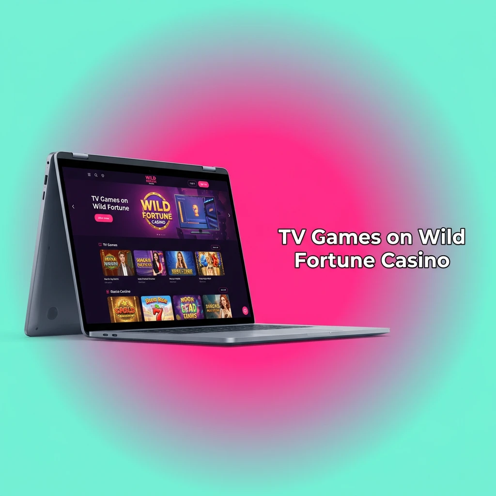 TV Games lobby at Wild Fortune Casino featuring live hosted game shows including wheel games, bingo, keno, and card draws.
