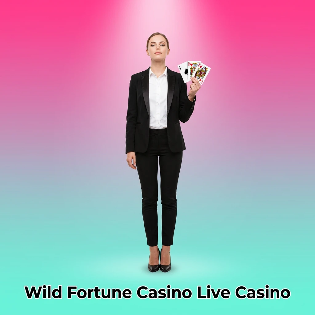 Live casino table with real human dealers streaming HD blackjack, roulette, baccarat, and game shows.
