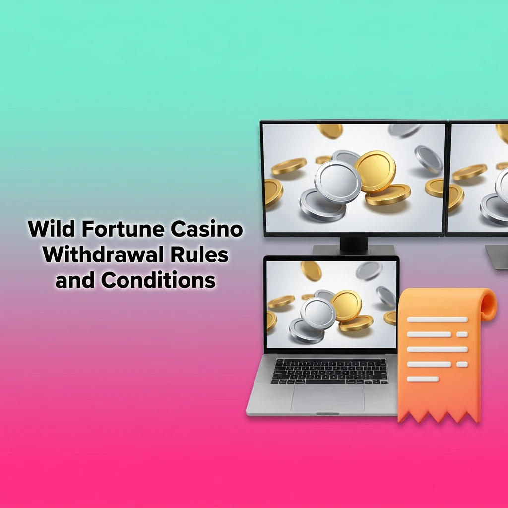 Wild Fortune Casino withdrawal rules showing KYC verification, bonus wagering, limits, and payment method requirements for Australian players.